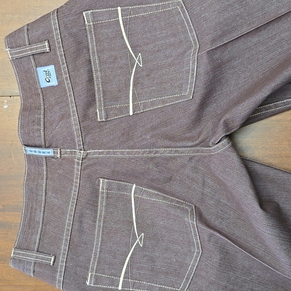 CRUEL GIRL Women's 3 Brown Low Rise Jeans Starched - Picture 7 of 7